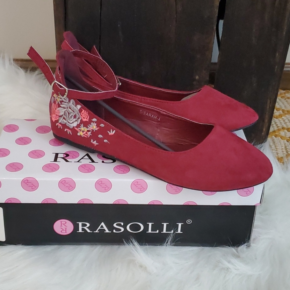 Rasolli Burgundy Flats